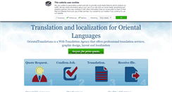 Desktop Screenshot of orientaltranslations.net