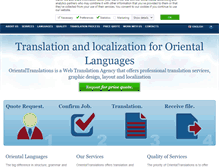 Tablet Screenshot of orientaltranslations.net